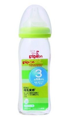 贝亲 Pigeon 240ml 母乳实感耐摔玻璃奶瓶