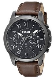 fossil-mens-fs4885-grant-gunmetal-tone-stainless-steel-watch-with-brown-leather-band