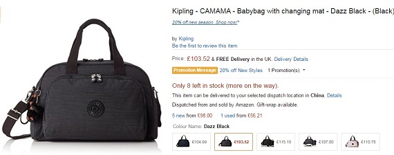 Kipling Babybag