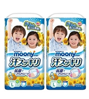 夏季限定新款：尤妮佳 Moony 透气吸汗拉拉裤 L和XL码八折优惠