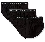 好价，雨果博士 Hugo Boss 男士全棉三角内裤3条装黑色S码